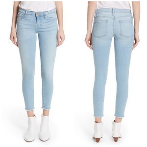 Frame Le Skinny de Jeanne Raw Hem Crop Skinny Jean